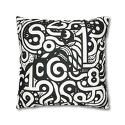 Alphabet & Numbers Mystery Double Sided Pillowcase