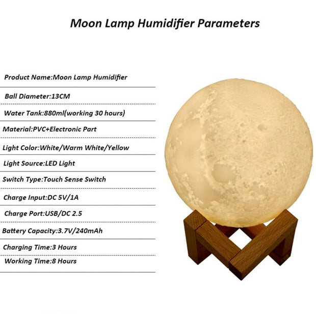 3D Moon Lamp Humidifier-Yellow-Re-magined-home_decor