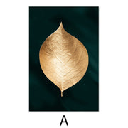 Golden Leaf Art Print