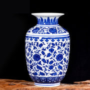 Jingdezhen Blue and White Porcelain Vase (A)