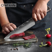 BladeHive 8-Piece Premium Kitchen Knife Set with Sharpener and Holder