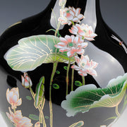 Jingdezhen Black Ceramic Lotus Vase (B)
