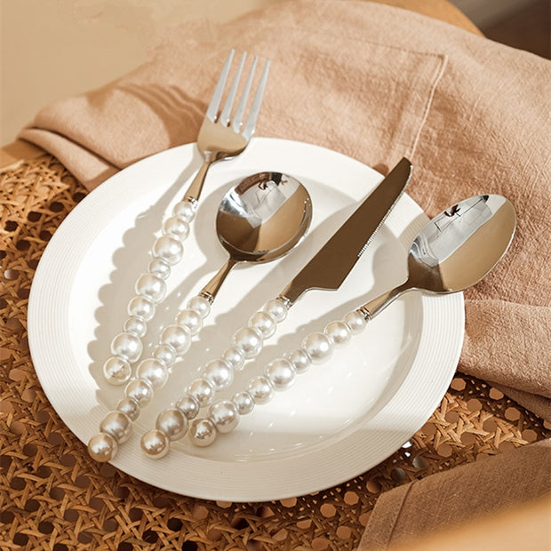 Pearl Essence Silver Cutlery Set