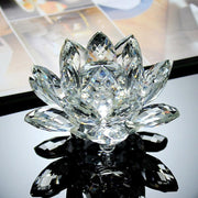Quartz Crystal Lotus Flower Paperweight