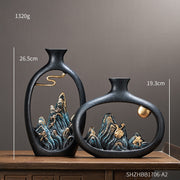 Japanese Style Rock Resin Vase