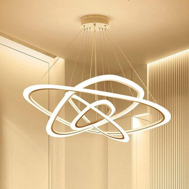 Acrylic Ring Chandelier-1Ring-Warm White-Re-magined-home_decor