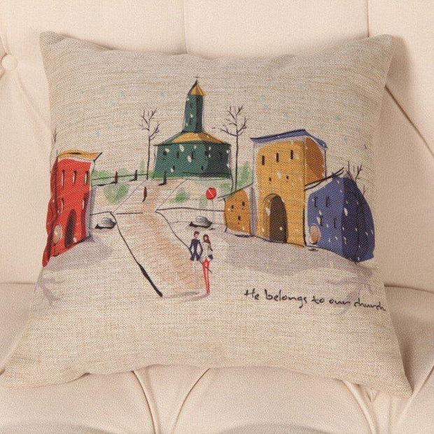 American Village Linen Cushion Covers-Castle-Re-magined-home_decor