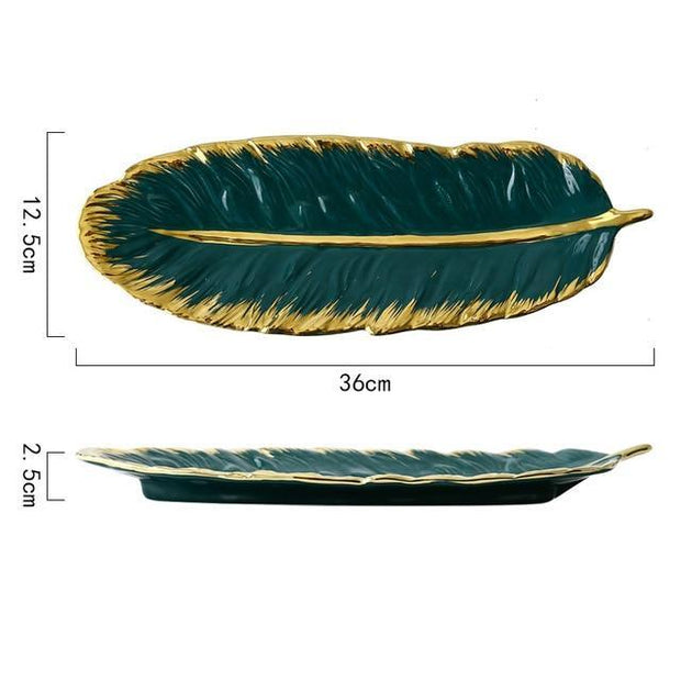 Banana Leaf Jewelry Tray-Green-L-Re-magined-home_decor