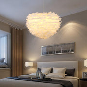 Feather Pendant Lamp-Diameter 30cm-Warm Light-Re-magined-home_decor
