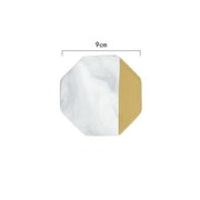 Gold Dipped Coasters-White Hexagon-Re-magined-home_decor