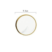 Gold Dipped Coasters-White Round 2-Re-magined-home_decor