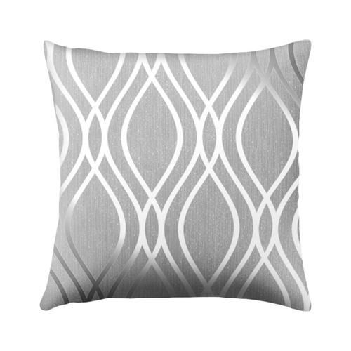 Gray Geometric Cushion Covers-Style H-Re-magined-home_decor