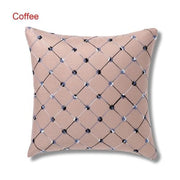 Grid Decorative Cushions-Coffee-43x43cm-Re-magined-home_decor