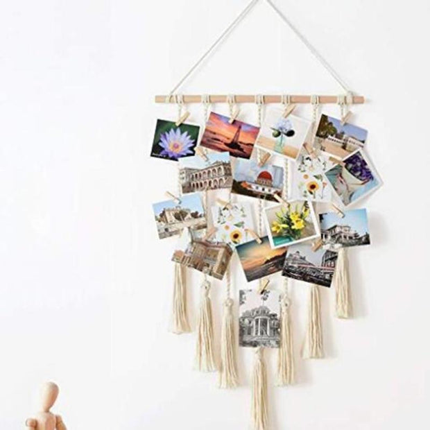 Hanging Woven Photo Rope-Hanging Woven Photo Rope-Re-magined-home_decor