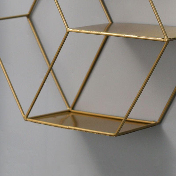Iron Grid Shelf-Gold A-Re-magined-home_decor