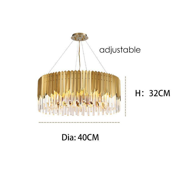 Luxe Gold Hanging Light-Diameter 40CM-Re-magined-home_decor