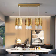 Luxe Gold Hanging Light-Rectangle-3Lights-Re-magined-home_decor
