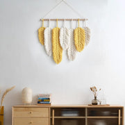 Macrame Feather Wall Decor-As picture-Re-magined-home_decor