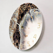 Marble Print Wall Clock-No Frame-Re-magined-home_decor