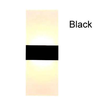 Modern Wall Light-Rectangular Black-14CM, Warm White-Re-magined-home_decor