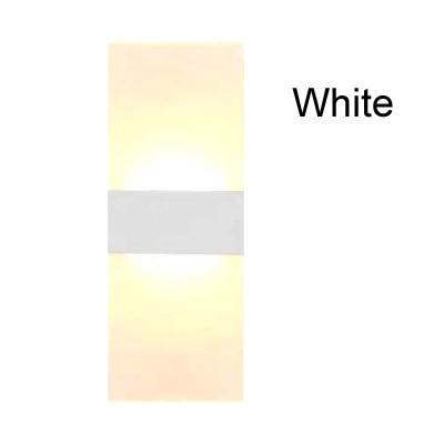 Modern Wall Light-Rectangular White-14CM, Warm White-Re-magined-home_decor