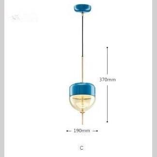 Post Modern Hanging Light-Blue-Shape C (D19XH37cm)-Re-magined-home_decor