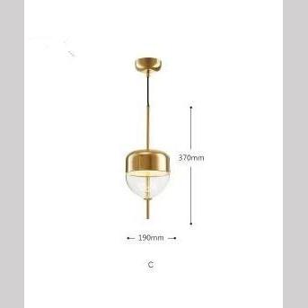 Post Modern Hanging Light-Gold-Shape C (D19XH37cm)-Re-magined-home_decor