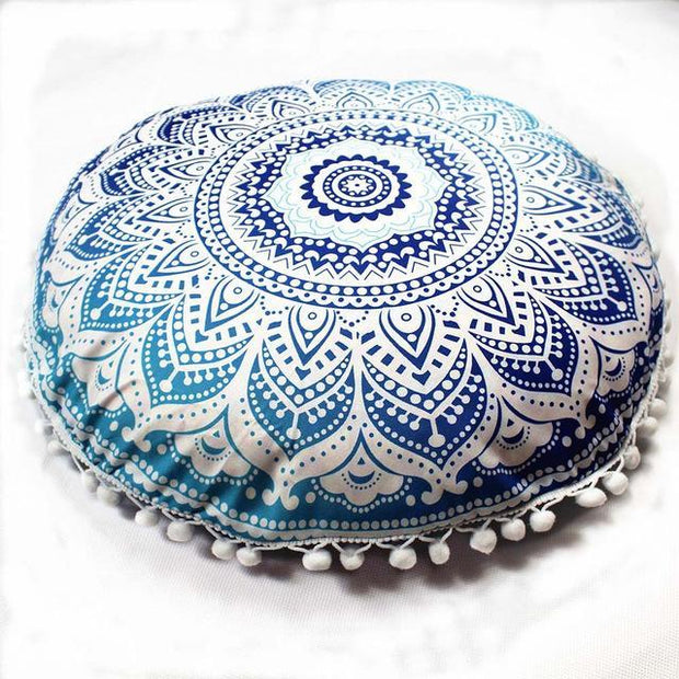 Round Boho Cushion Covers-Diameter 43cm-A-Re-magined-home_decor