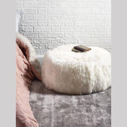 Sheepskin Pouf-Black-Re-magined-home_decor