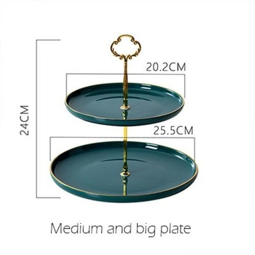 Tiered Dessert Serving Tray-2 tier plate-Re-magined-home_decor