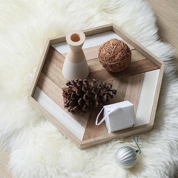 Wooden Serving Tray-Hexagon-Re-magined-home_decor